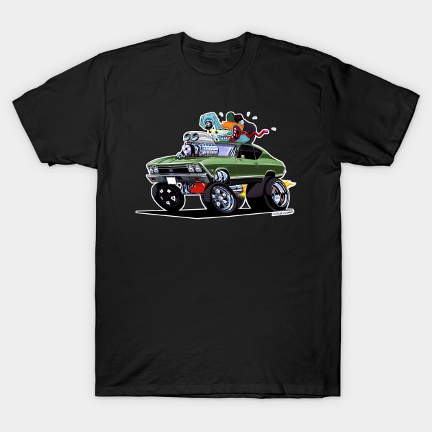 JUST IDLIN 1968 Chevelle SS T-Shirt by vincecrain